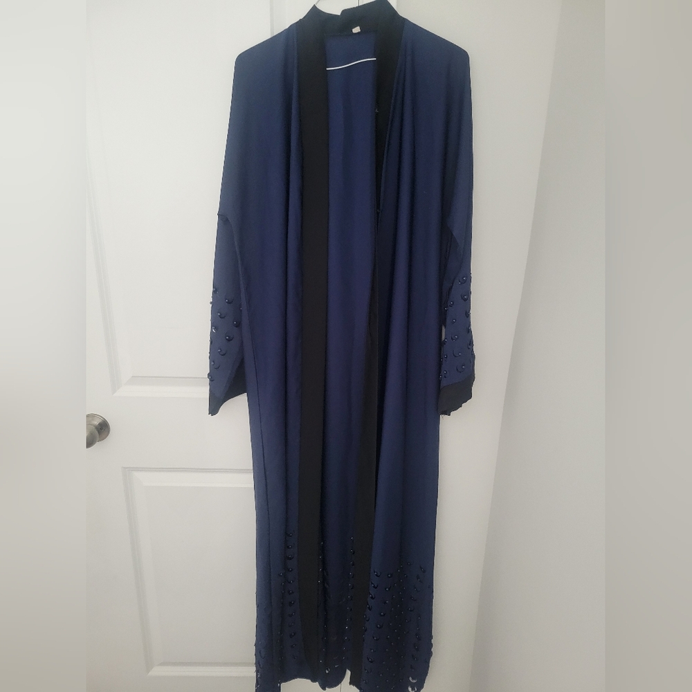 Latest Dubai Women Kimono Cardigan Abaya Islamic Turkey Kaftan Beaded Dresses